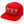Load image into Gallery viewer, Red Snapback Cap with raised 3D embroidered IVXV logo in White
