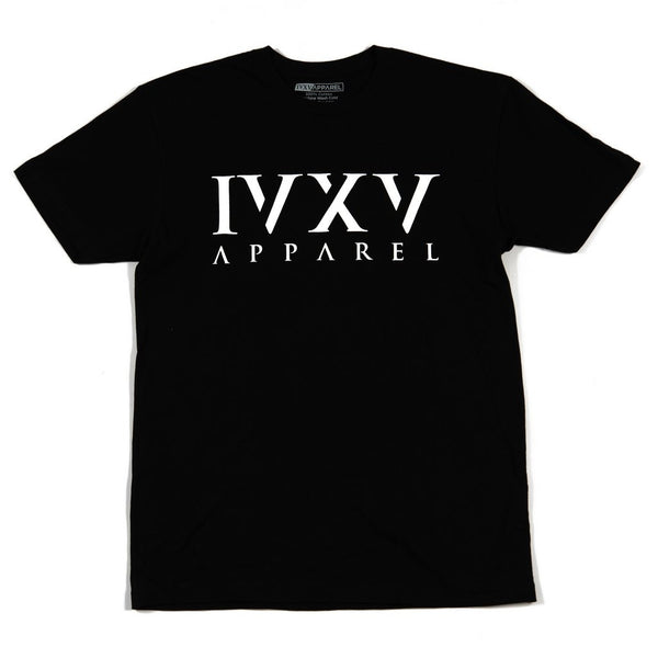 IVXV-Logo-Shirt-Black-with-White-Ink-On-Front