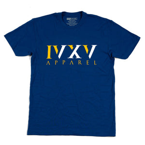 IVXV-Logo-Golden-State-Warriors-Colors-White-and-Gold-on-Royal-Blue-Shirt