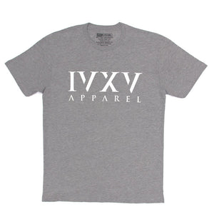 IVXV-Logo-Shirt-Heather-Gray-with-White-Ink-On-Front