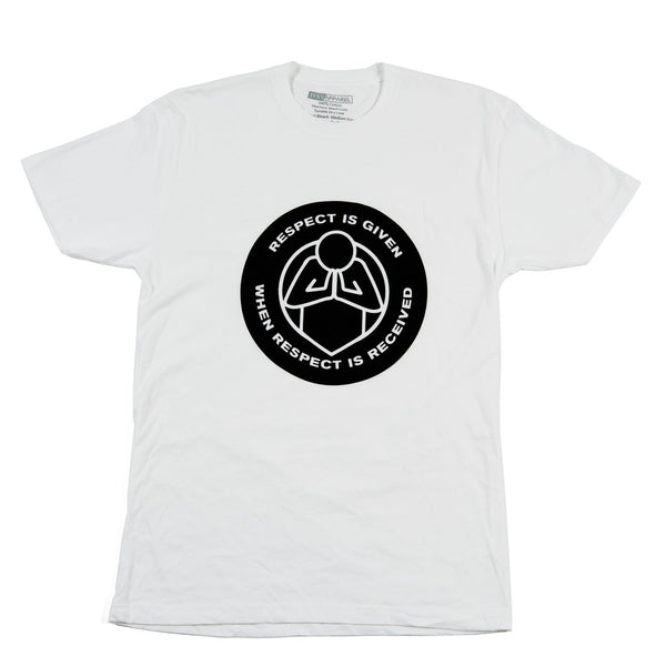 Respect-Shirt-White-With-Black-Ink-On-Front